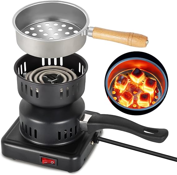 DOBENICE Multipurpose Charcoal Starter - Coal Burner Hot Plate Electric Stove Coconut Starter