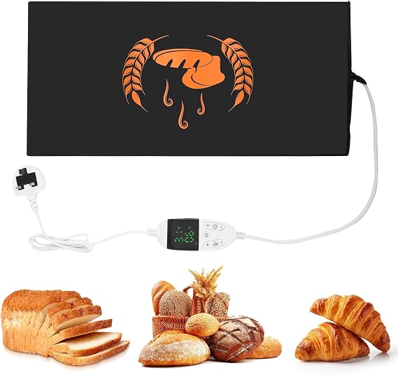Bread Proofing Warming Mat, 53 * 25 CM Sourdough Heating Mat Dough Starter Mat, 20-55℃ Adjustable Thermostat Sourdough Starter Warmer, Bread Proofer for Baking, Dough Rise, Food & Drink Warm