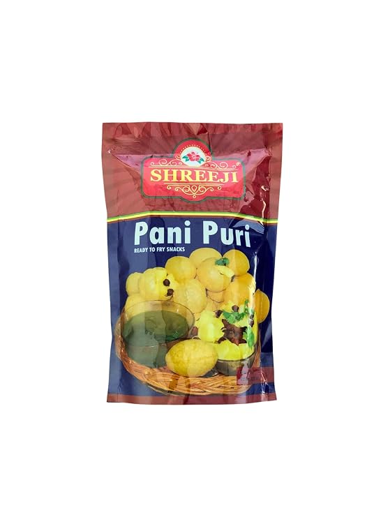 Pani Puri 200g/ 7.05 Oz | Ready-to-fry | Flat Pani Puri Coins |