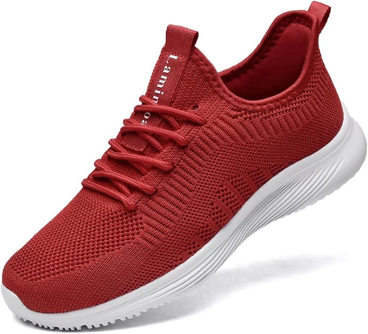 Lamincoa Womens Slip On Walking Shoes Non Slip Casual Road Running Lightweight Mesh Fashion Sneakers for Gym Travel Workout