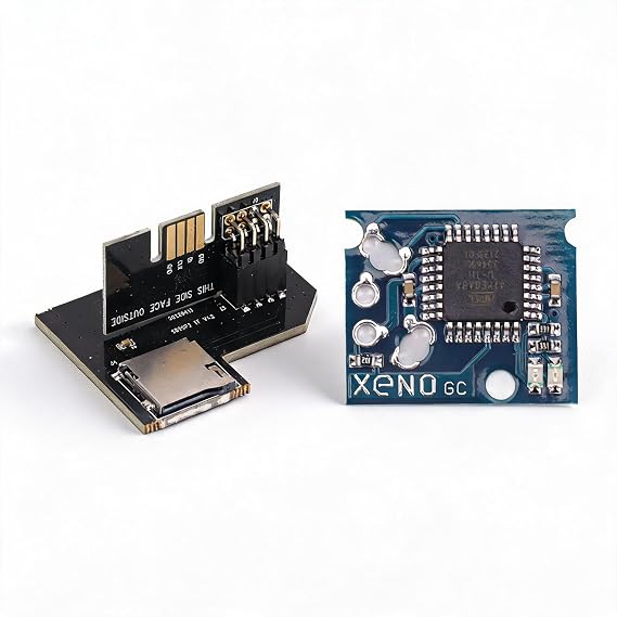 NGC SD2SP2 PRO Adapter, SD2SP2 PRO Card Reader Storage Card Reader for Swiss Boot Disc Mini DVD Xeno GC Chip Compatible for Gamecube(NTSC U US Version)(NTSC U US Version)