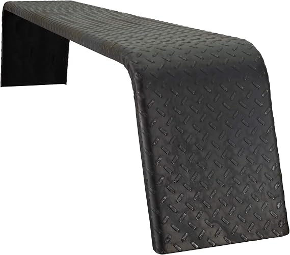 RecPro Steel 14 Gauge Diamond Tread Plate Tandem Axle Trailer Fenders 10" x 72" x 13" | 1 Fender | Made in USA