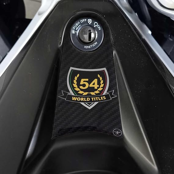labelbike 3D Motorcycle Key Zone Sticker compatible with APRILIA | RS 457 2024, Ignition Resin Protection, Scratch-Resistant, Decoration, Black