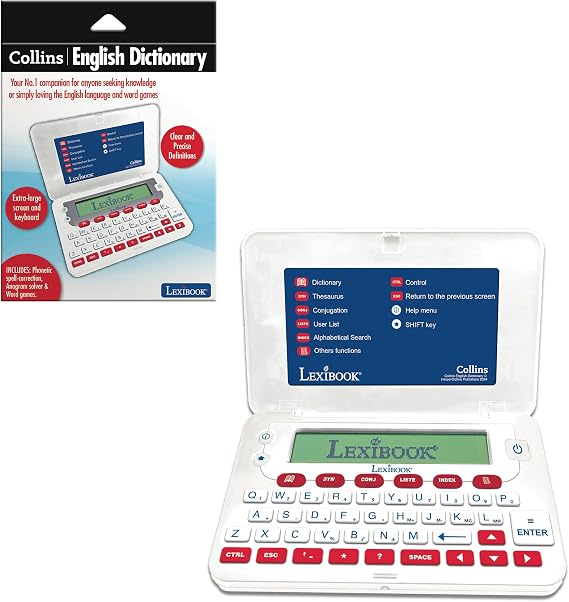Lexibook, Collins Electronic English Dictionary, White Red, D860EN