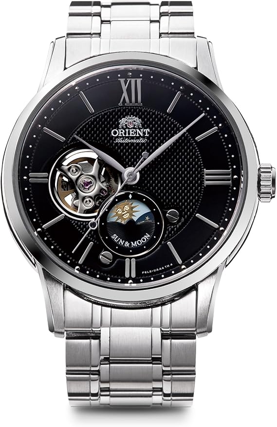 Orient Sun & Moon RN-AS0001B Automatic Watch, Mechanical and Automatic, Classic