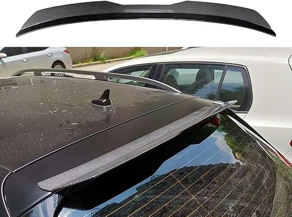 Car Rear Spoilers for Mitsu Delica (D5, Facelift 2019) 2019-2025, ABS Roof Trunk Spoiler Rear Lip Wing Tuning Styling Accessories,Carbon Pattern