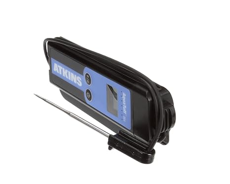 Cooper-Atkins 35132 AquaTuff Waterproof Thermocouple Thermometer with Wrap and Stow DuraNeedle Probe,100F to 500F Temperature Range