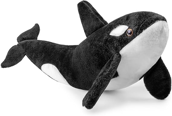 Large Orca Plush Toy - Realistic Orca Stuffed Animals 29in, Soft Ocean Sea Creatures Orca Sharks Plush Toy Gift Collection for Kids
