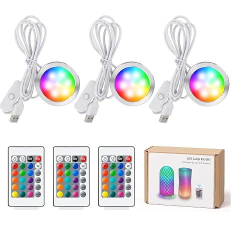 3D Printer LED Lamp Kit 001 with 24-Key Remote Control 16-Colors Changing