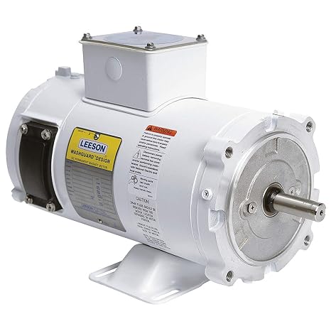 Leeson DC Washdown Motor,3/4 HP,1750,56C,90V 108228.00-1 Each