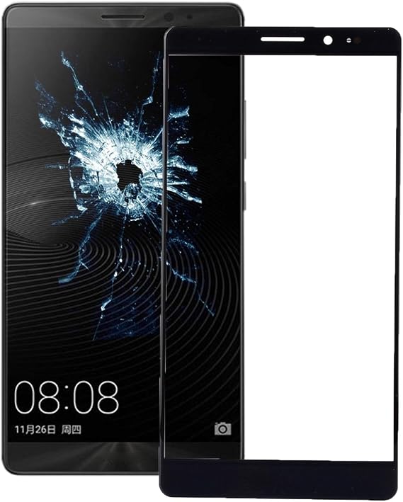 HONGYAN Repair 10 PCS for Huawei Mate 8 Front Screen Outer Glass Lens Cell Phone Accessories (Color : Black)