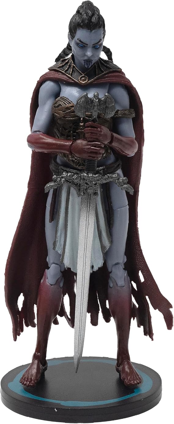 Boss Fight Studio Court of the Dead Kier Valkyrie of the Dead Action Figure Highly Articulate Collectible Figurine with Accessories Including Extra Head with Bone Helmet, Wings, Sword, Cape 4