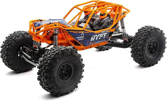 Axial RC Truck 1/10 RBX10 Ryft 4WD Brushless Rock Bouncer RTR (Battery and Charger Not Included), Orange, AXI03005T1, Unisex Adult