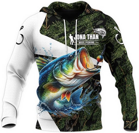 Personalized Marlin Fishing Hoodie for Men Custom Name 3D Deep Sea Fishing Sweatshirt, Ocean Angler Apparel for Men & Boys