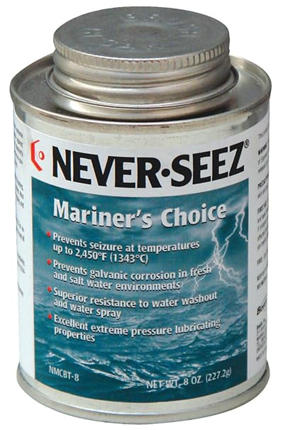 Never-Seez 535-30803832 8 oz Mariners Choice Anti-Seize, Black & Gray