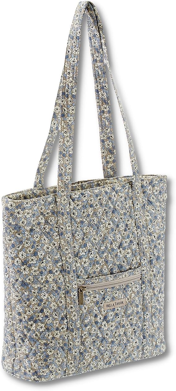 Bella Taylor Large Tote, Quilted Shoulder Bag for Women