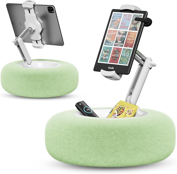 SupeDesk Tablet Stand Pillow for Bed, Adjustable Tablet Stand with Detachable Snack Bowl, Phone Stand for Bed, Kindle Holder, iPad Holder, Tablet Holder for Reading, Watching Videos and Streaming