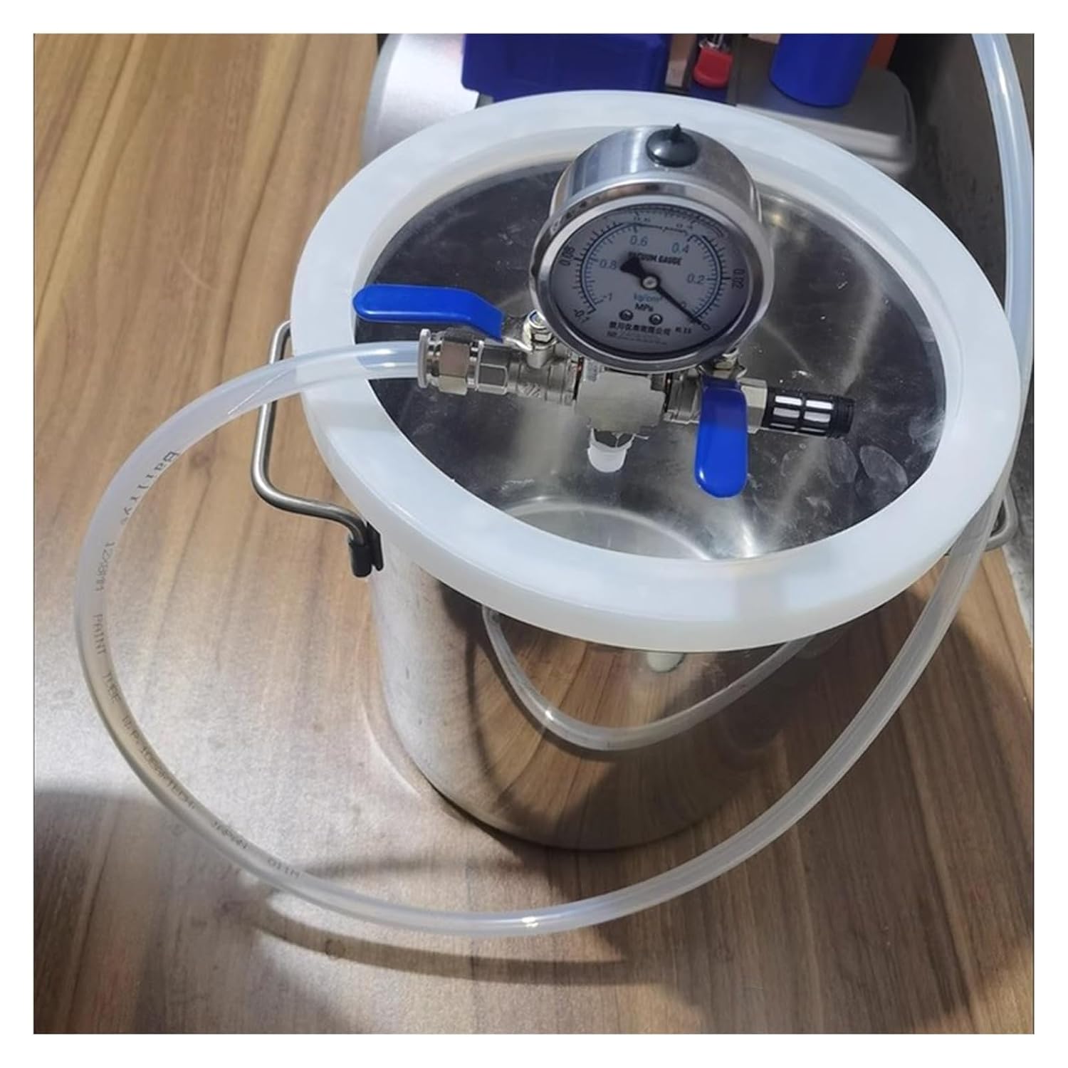 Stainless Steel Vacuum Chamber Kit - for Epoxy Resin, Cactus Juice Stabilizing & Essential Oil Extraction100L