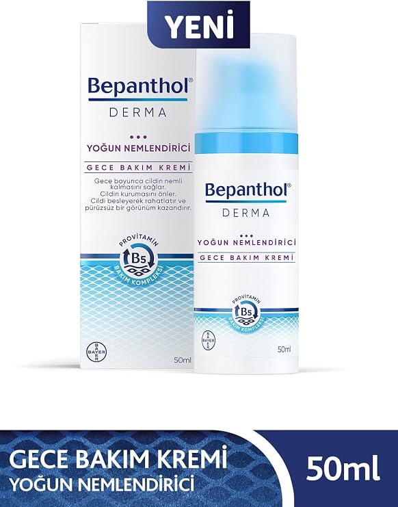 Bepanthol Derma Yoğun Nemlendirici Gece Bakım Kremi (50 ml)