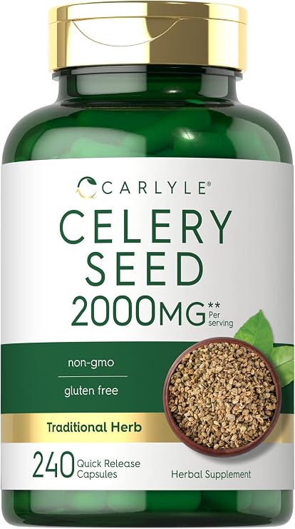 Carlyle Celery Seed Extract Capsules | 240 Count