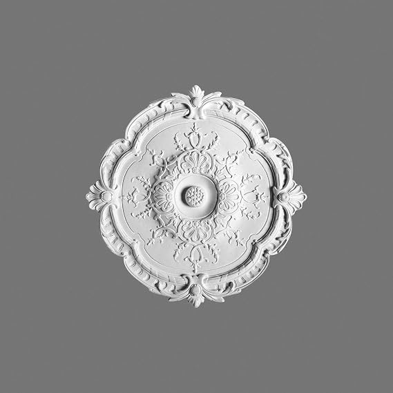 Orac Decor | High Density Polyurethane Ceiling Medallion | Primed White | 15-1/8in Dia