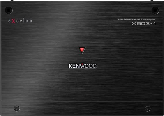 KENWOOD eXcelon X503-1 Class D Mono Power Amplifier 1000W Max Power, Variable Low Pass Filter, Bass Boost, Wired Remote Included