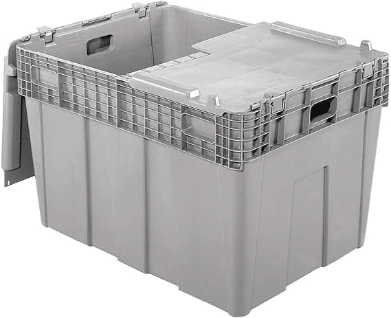 Orbis FP60 GREY 30x22x21 Flipak Grey Orbis Attch-lid Nestable