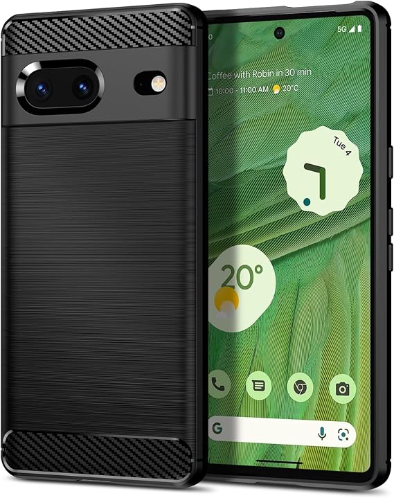 Case for Google Pixel 7, Slim Fit Phone Cover, Black