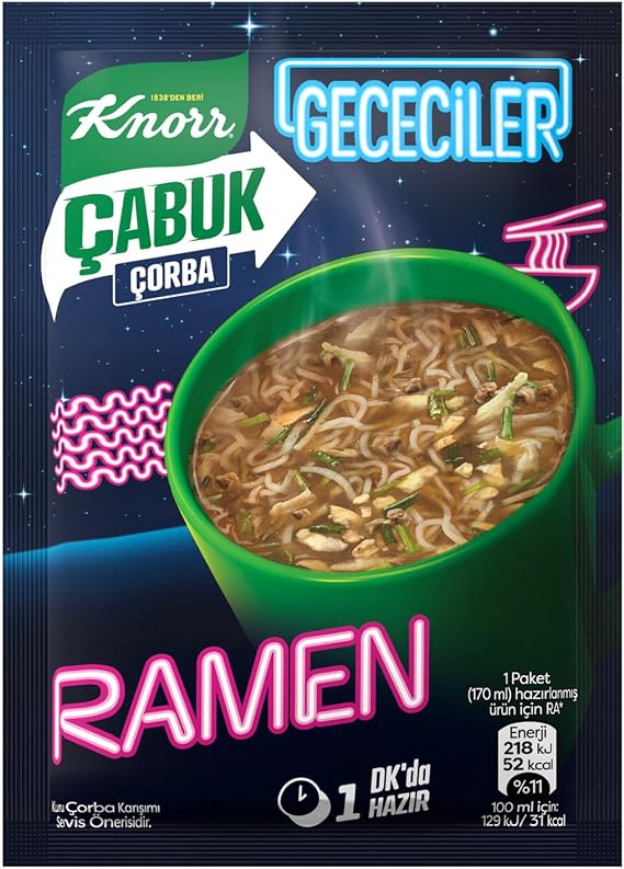 Knorr Çabuk Çorba Gececiler Ramen 17g (10 paketi)