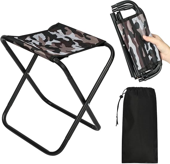 OFFCUP Folding Stool, Mini Portable Foldable Outdoor Camping Stool