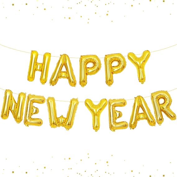 KatchOn Gold Happy New Years Balloons 16 Inch