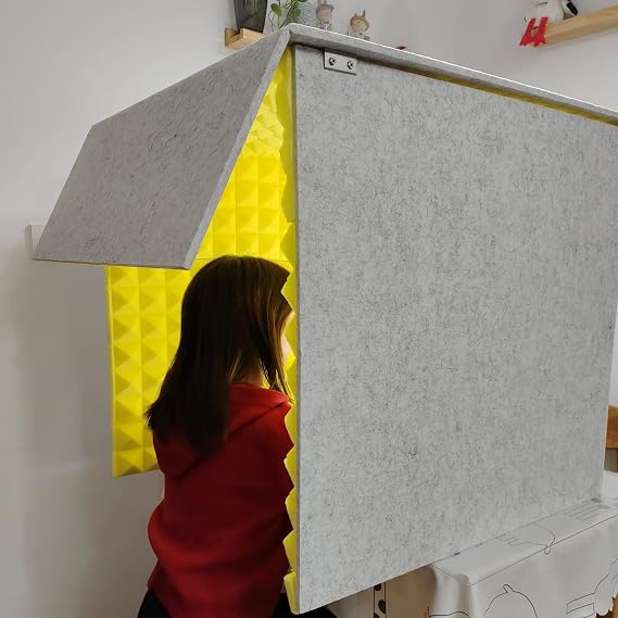 Portable Sound Booth, Portable Vocal Booth, Isolation Booth, Desktop Soundproof Cover, DIY Sound Recording Vocal Booth Box, Vocal Sound Absorption Shield, For Studio Desk, Vocal Booth, Microphone