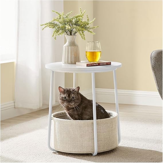 Hobby Lobby Side Table with Storage Basket