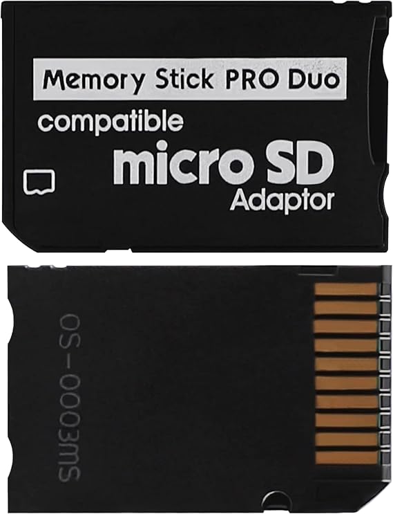 Memory Stick Pro Duo Adapter - Micro SD to MagicGate Card for PSP, Camera