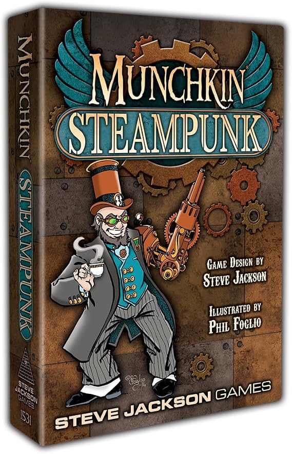 Munchkin Steampunk Card Game | Fantasy Adventure Card Fantasy Roleplaying Ages 10+, 3-6 Players, Average Play Time 120 Min, From Steve Jackson Games