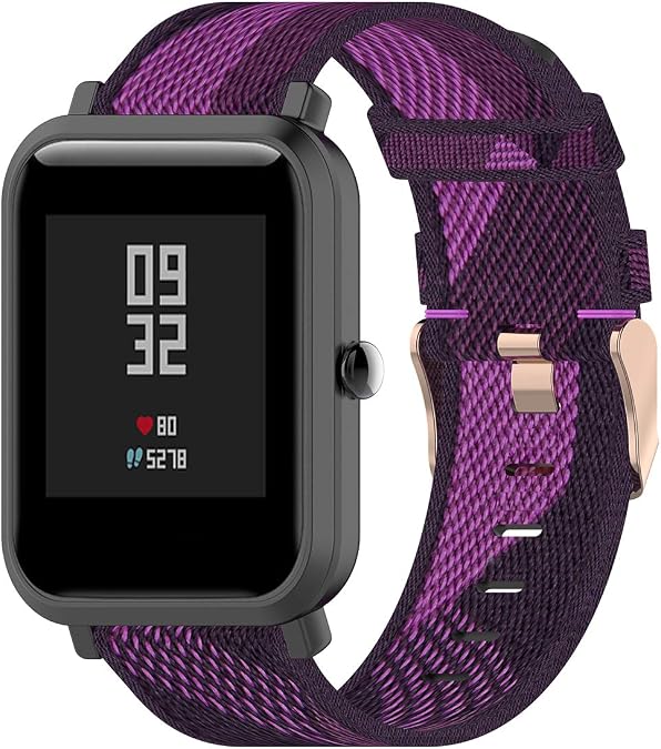 FitTurn Watch Band Compatible with Uaue T50S/Uaue T60 Band, Breathable Nylon Loop Adjustable Watch Strap Replacement Accessories for Donerton T50S/Donerton T50H