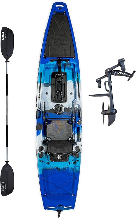 BKC Brooklyn 12.5 Pro Pedal Fishing Kayak, Propeller Drive