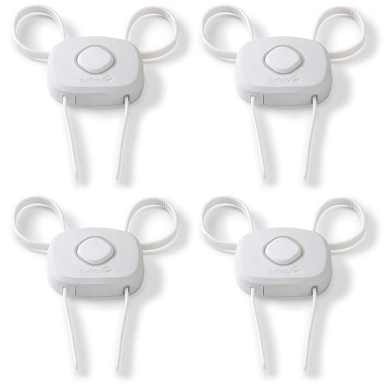 Safety 1st OutSmartTM Flex Lock, White, 4 Pack