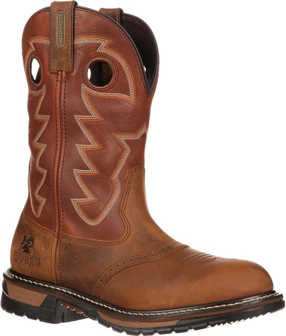 ROCKY Original Ride Branson Saddle Roper Waterproof Western Boot