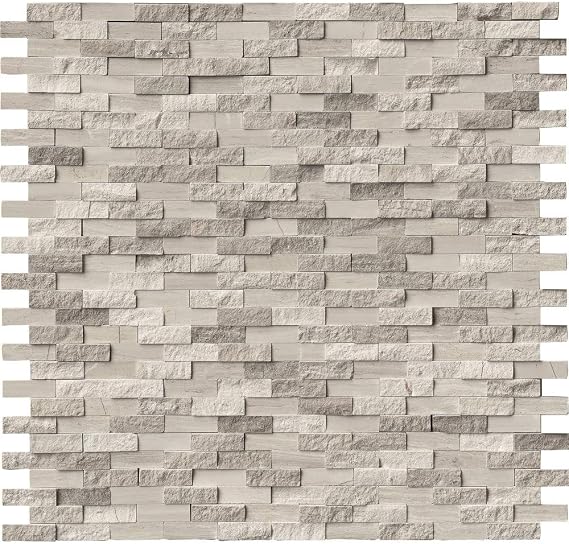 White Oak Splitface Interlocking Pattern Mosaic, 8 SFT/case, (8 Pcs)