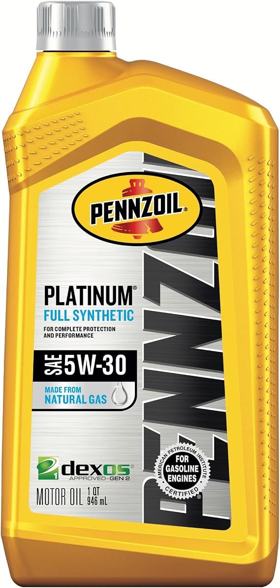 Pennzoil Platinum Full Synthetic 5W-30 Motor Oil (1-Quart, Single)