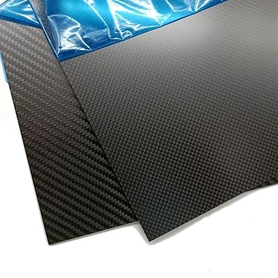 1pcs 400mm X 200mm Real Carbon Fiber Plate Panel Sheets 0.5mm 1mm 1.5mm 2mm 3mm 4mm 5mm Thickness Composite Hardness Material for RC Carbon Fiber Plate0.5mm Plain Glossy