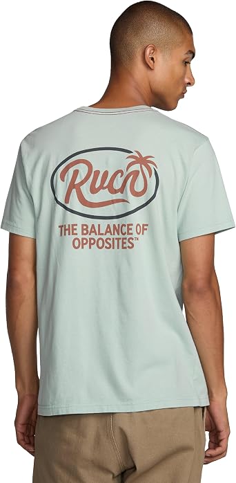 RVCA Men's Men's Frond Script Ss Short Sleeve Tee