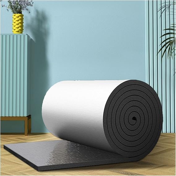 Reflective Foam Insulation Shield,Heat Reflecting Insulation Roll,Foam Core Radiant Barrier,Thermal Foil Insulation Panel,for Weatherproofing,Condensation,Sound,30mm(thk),1 * 1M(1m2)