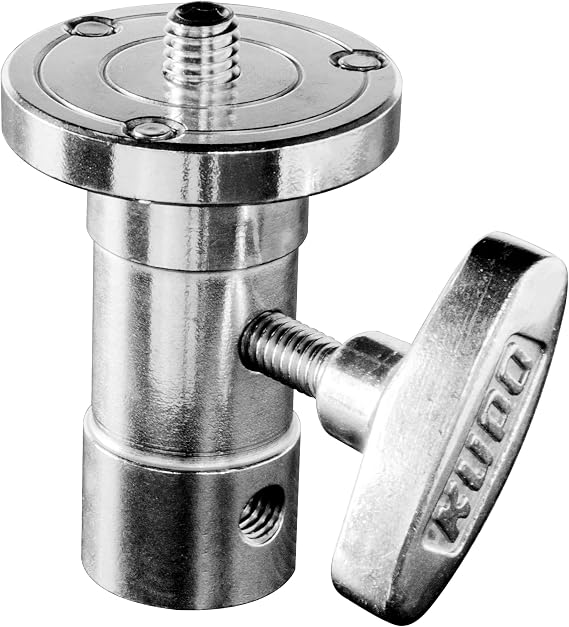 Kupo Baby Ball Head Adapter with 3/8" Tap for Flexible Mounting on Baby 5/8" Spigots and Junior 28mm Receivers (KG014212)