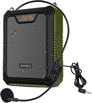 25W Bluetooth Voice Amplifier Powerful with Wired Portable Headset Microphone, Voice Amplifier for Teachers, Speaker Headset Mic Support Waterproof for Outdoors Tour Guide M900