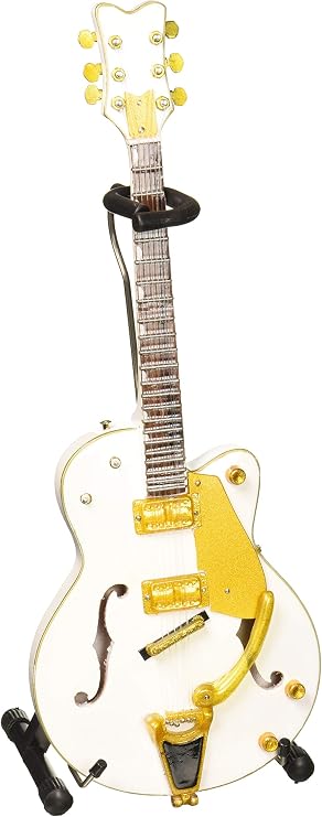 Axe Heaven BS-091 Brian Setzer White Hollow Body Mini Guitar