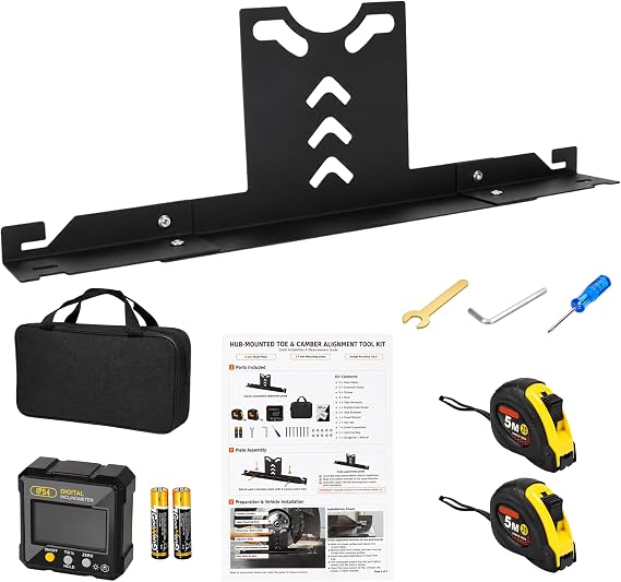 Hub-Mounted Wheel Alignment Tool Kit for Toe Alignment & Camber