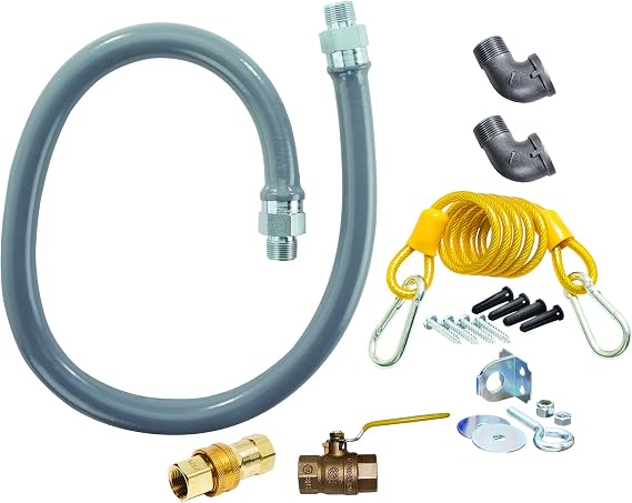 Dormont ReliaGuard Gas Connector Kit, 3/4" ID x 48" L with Quick-Disconnect