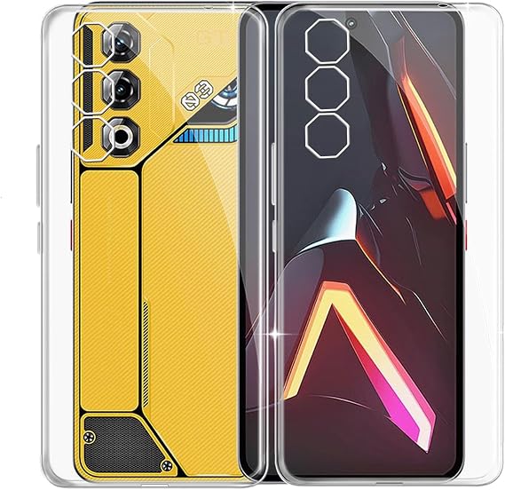 for ZTE Nubia Neo 3 GT Case, Transparent Soft Silicone TPU Protection Case, Shockproof Anti-Fall Shell, Ultra-Thin Bumper Back Cover for ZTE Nubia Neo 3 GT (6.80") - [2 Pieces]